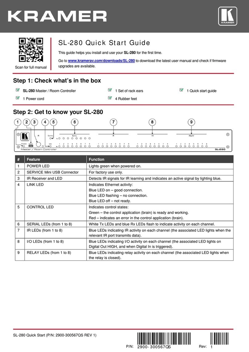 Kramer SL-280 User manual