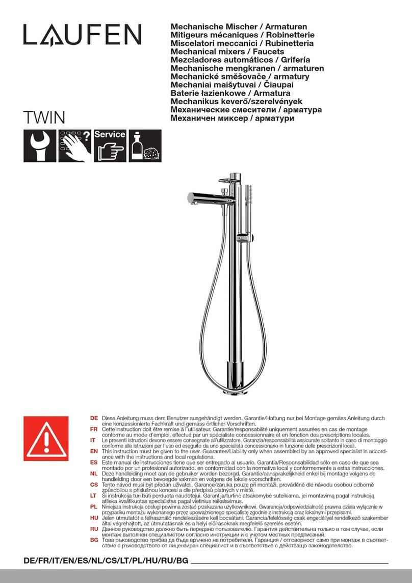 Laufen TWIN HF980226100001 manual