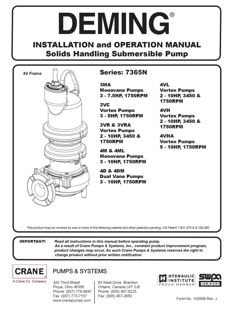 Crane Deming 7365N-335-26-10N User manual