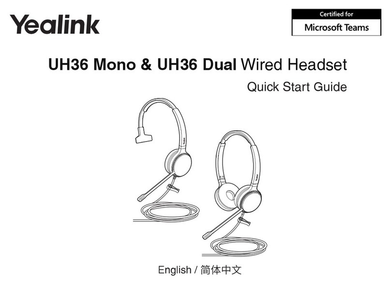 Yealink UH36 Mono User manual Yealink UH36 Mono User manual