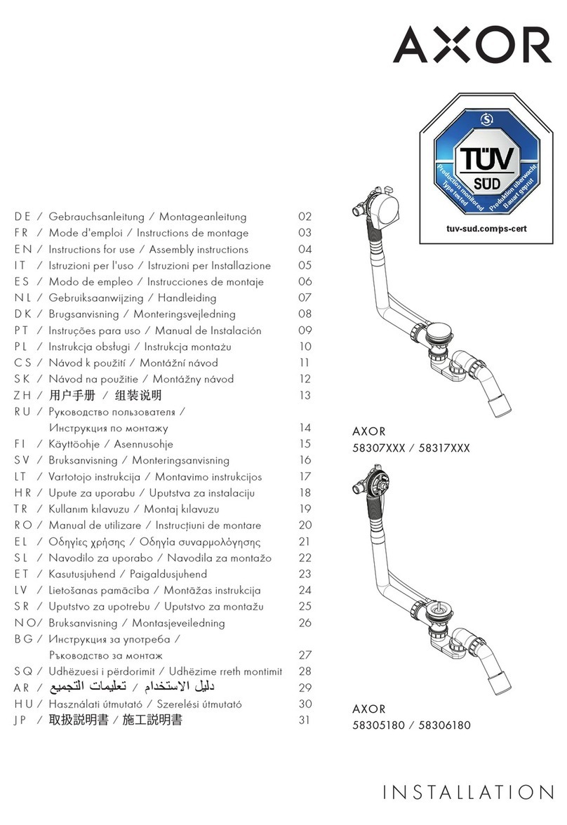 Axor 58307 Series User manual