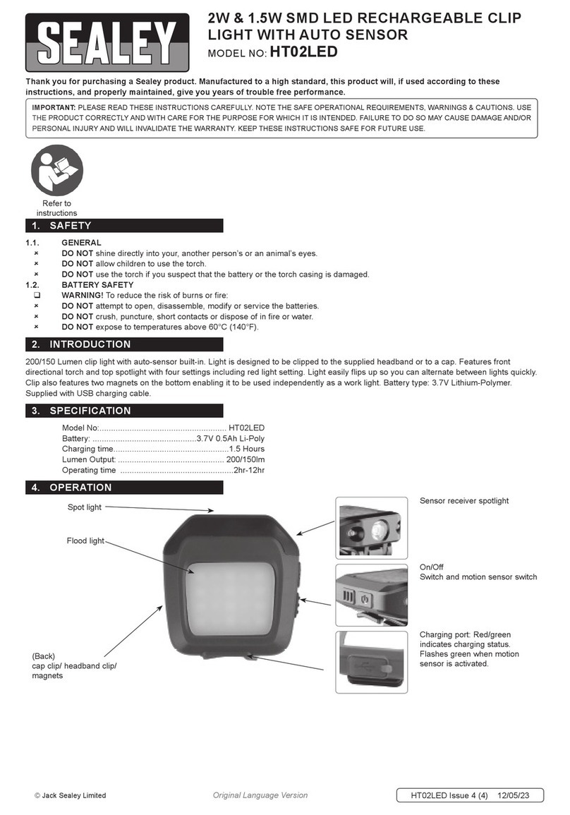 Sealey HT02LED manual