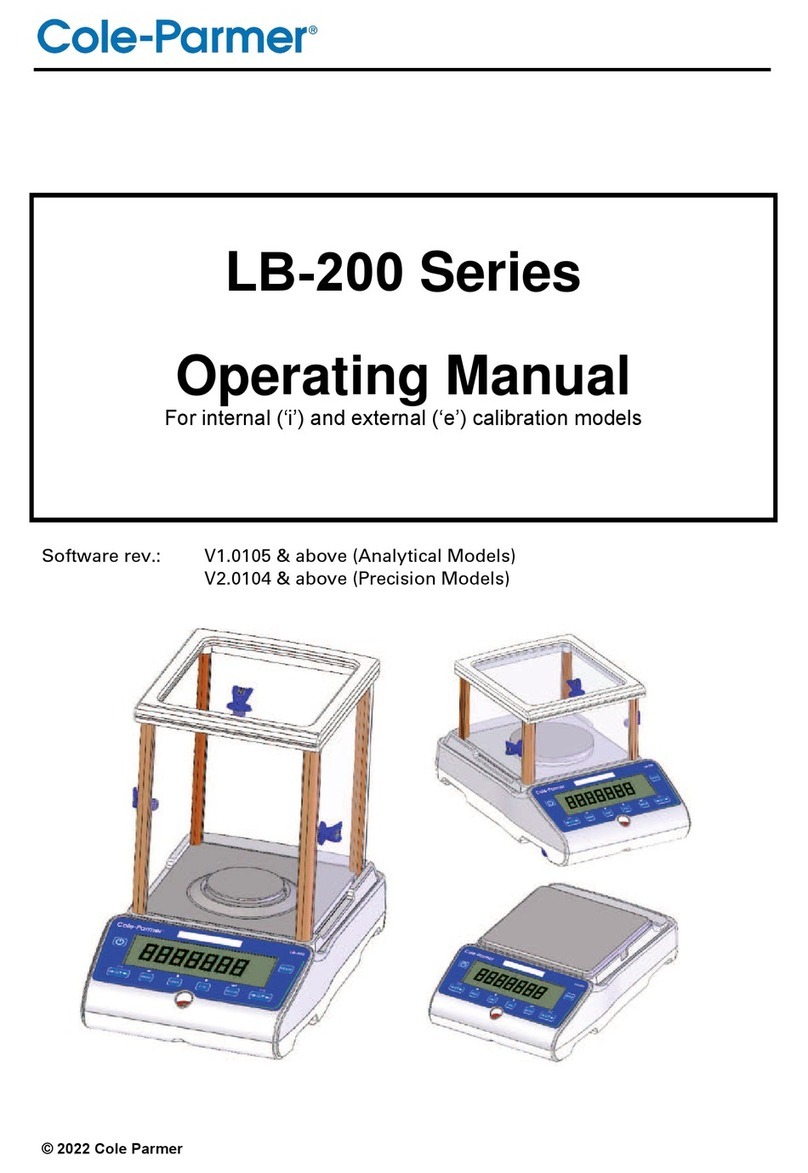 Cole Parmer LB-200 Series operating manual