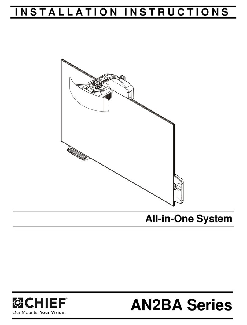 CHIEF AN2BA Series installation instructions