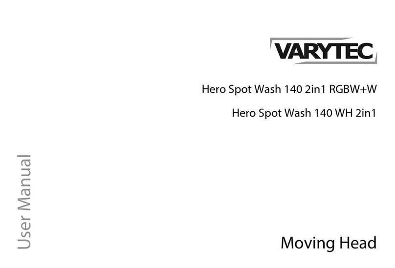 Varytec Hero Spot Wash 140 WH 2in1 User manual