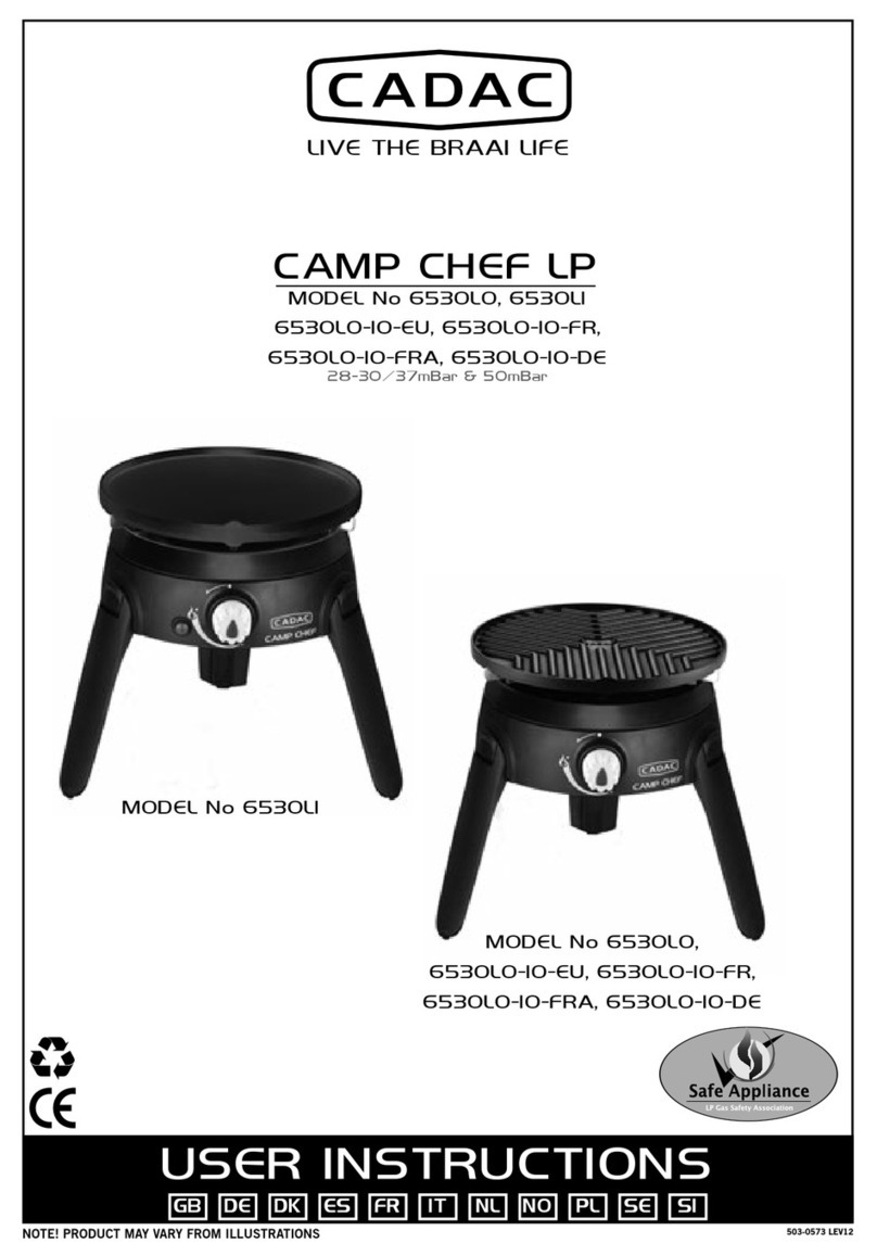 Cadac CAMP CHEF LP 6530L1 User instructions