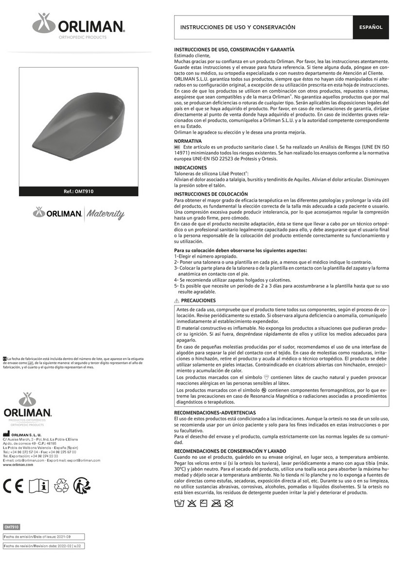 Orliman Maternity OMT910 Operation instructions