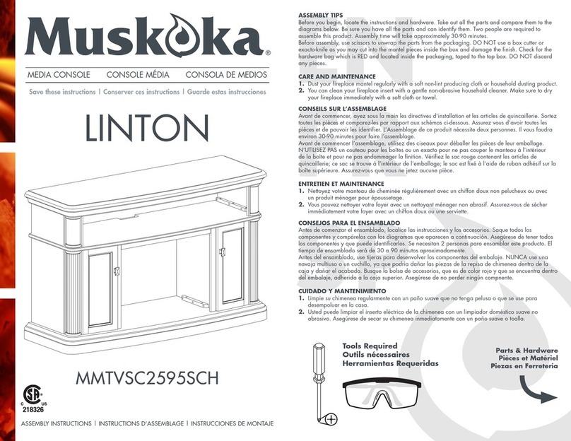 Muskoka LINTON Assembly instructions