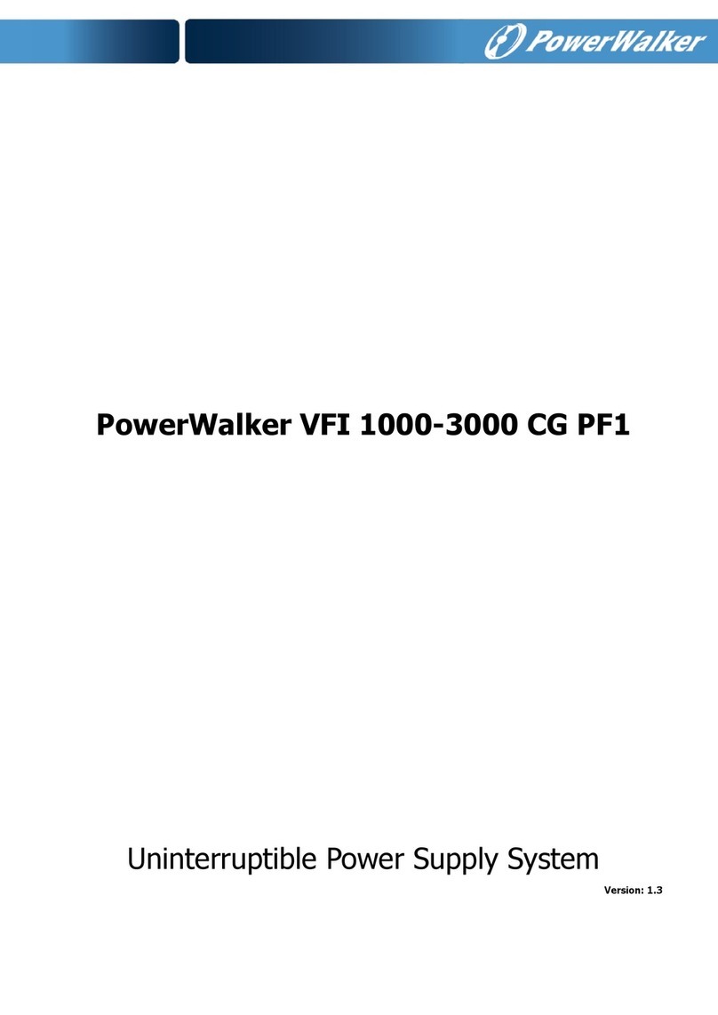PowerWalker VFI 1000-3000 CG PF1 User manual