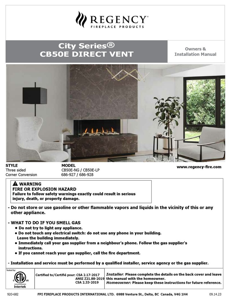 Regency City CB50E Quick start guide Regency City CB50E Quick start guide