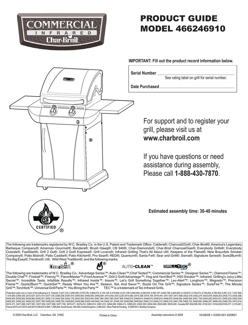 Char-Broil 466246910 User manual