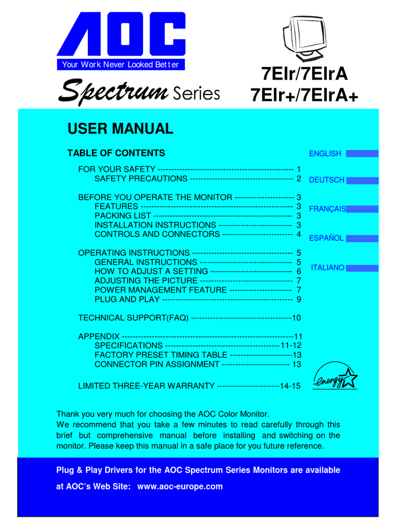 AOC Spectrum 7Elr+ user manual