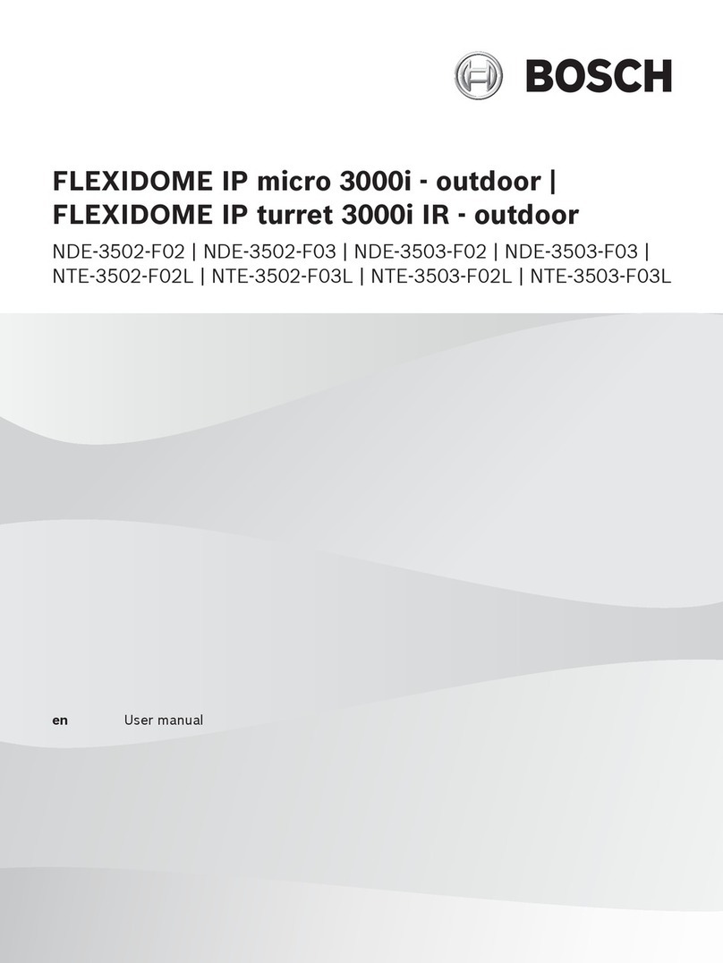 Bosch FLEXIDOME IP micro 3000i-outdoor User manual