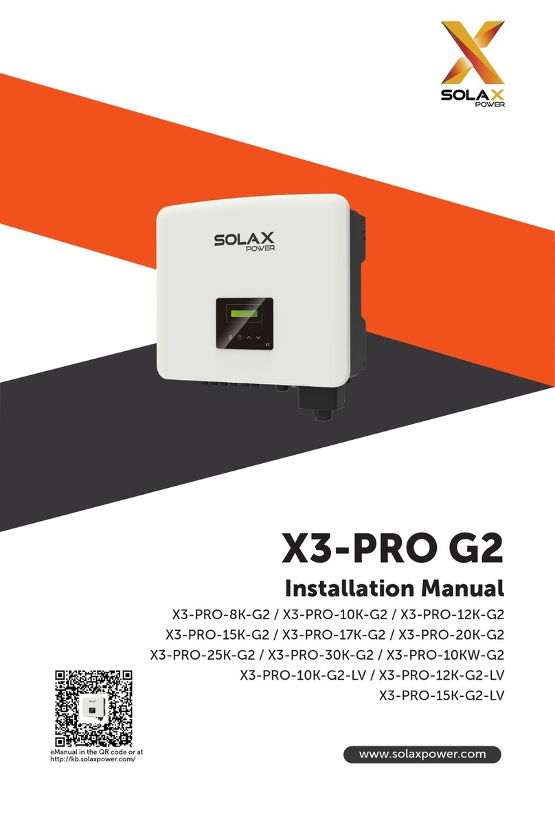 SolaX Power X3-PRO-10KW-G2 User manual