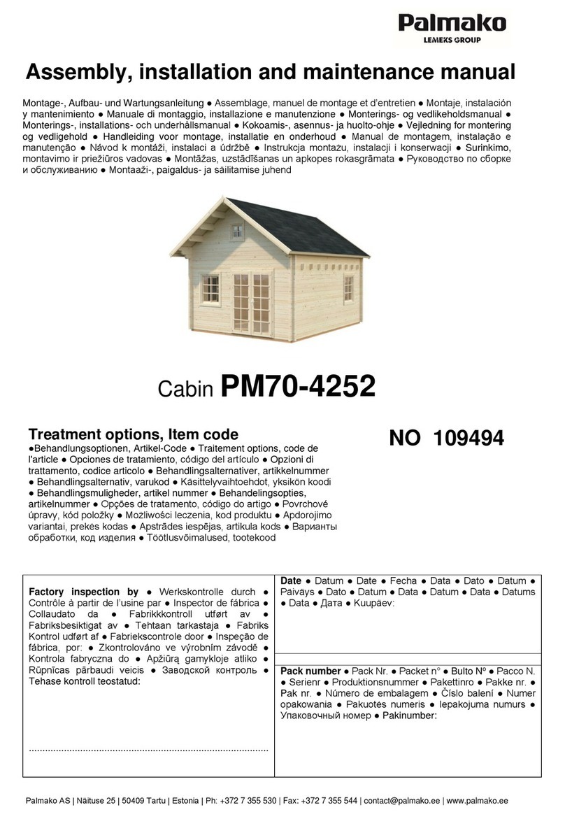 Lemeks Palmako PM70-4252 Assembly, installation and maintenance manual Lemeks Palmako PM70-4252 Assembly, installation and maintenance manual
