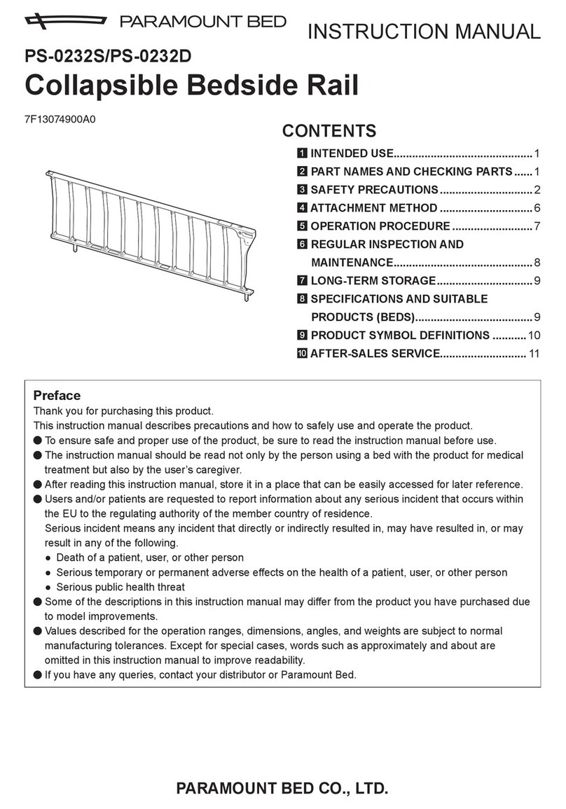 PARAMOUNT BED PS-0232S instruction manual PARAMOUNT BED PS-0232S instruction manual