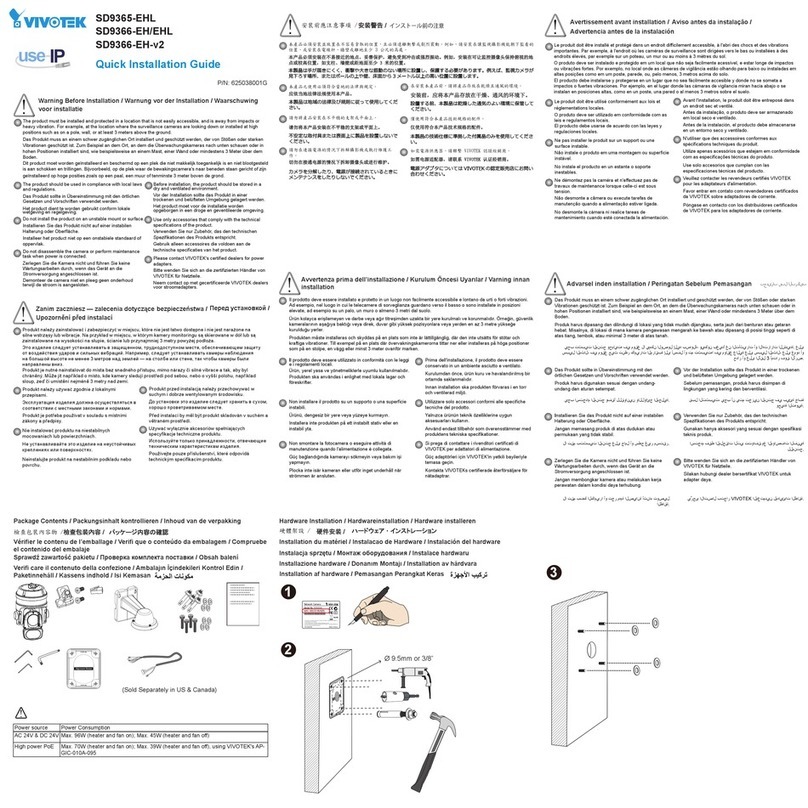 Vivotek SD9365-EHL User manual