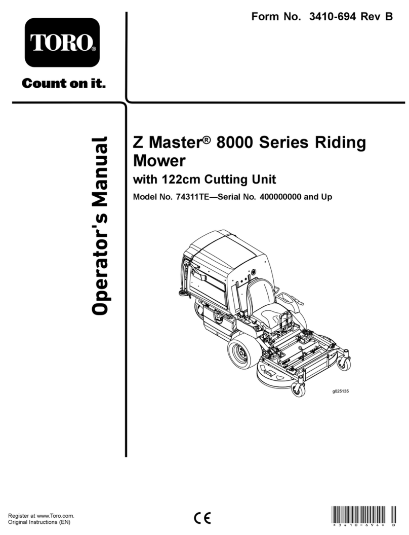Toro Z Master 8000 Series User manual