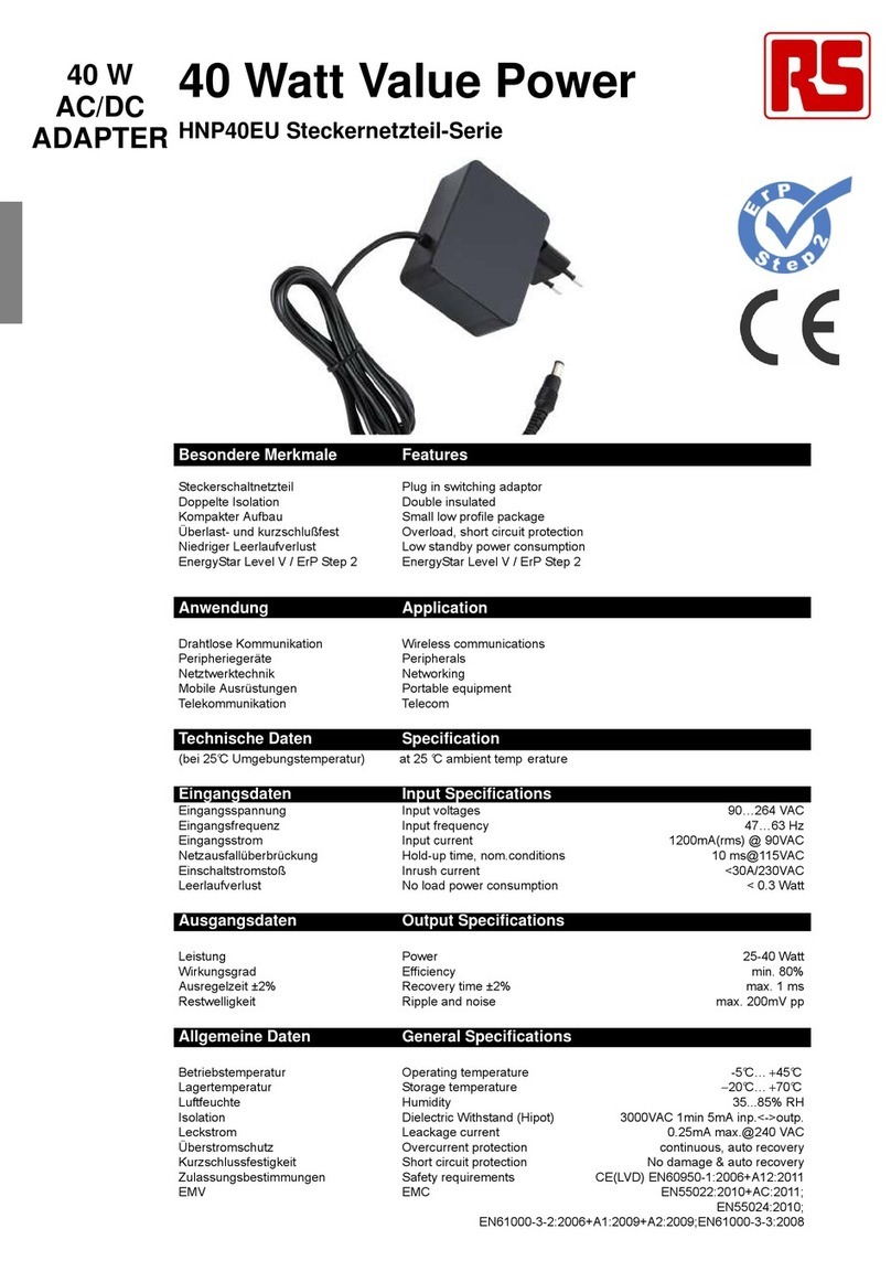 RS HNP40EU instruction manual