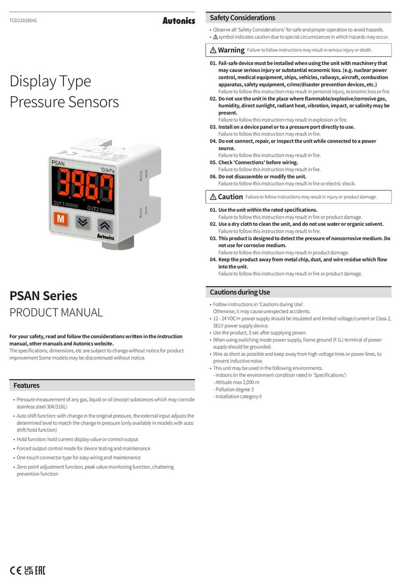 Autonics PSAN Series User manual