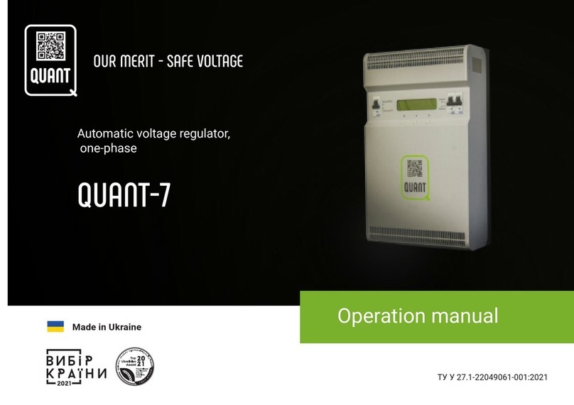 QUANT QUANT-7 Operation manual