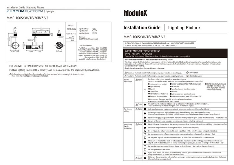 Modulex MUSEUM PLATFORM MMP-100S/3H/1E/30B/Z2/2 User manual
