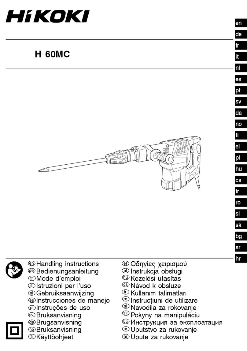 HIKOKI H 60MC User manual HIKOKI H 60MC User manual