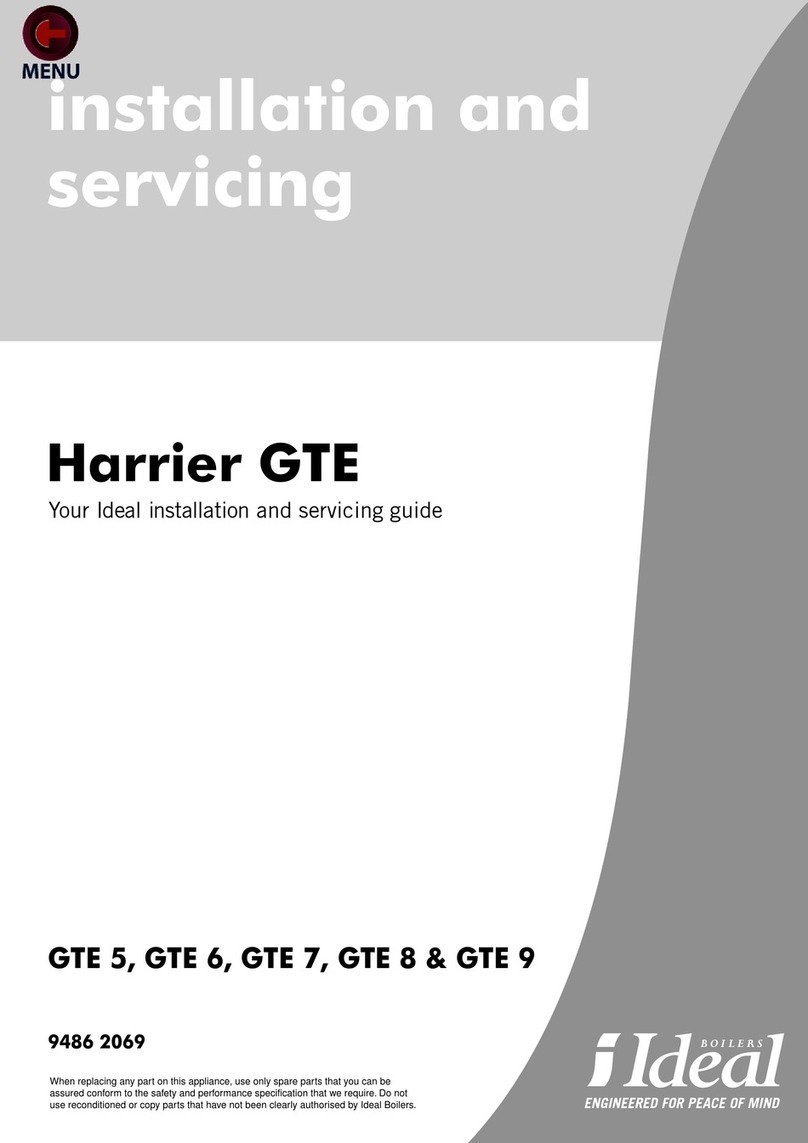 IDEAL GTE 5 Installation and servicing