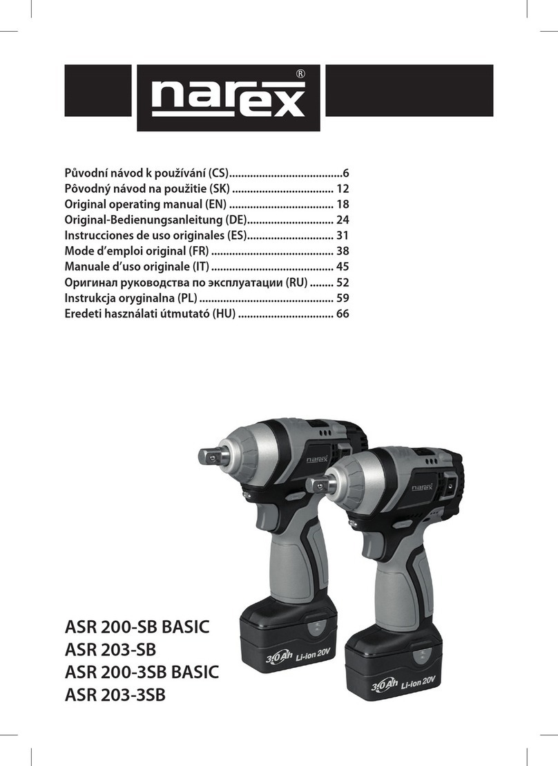 Narex ASR 200-SB BASIC Installation instructions