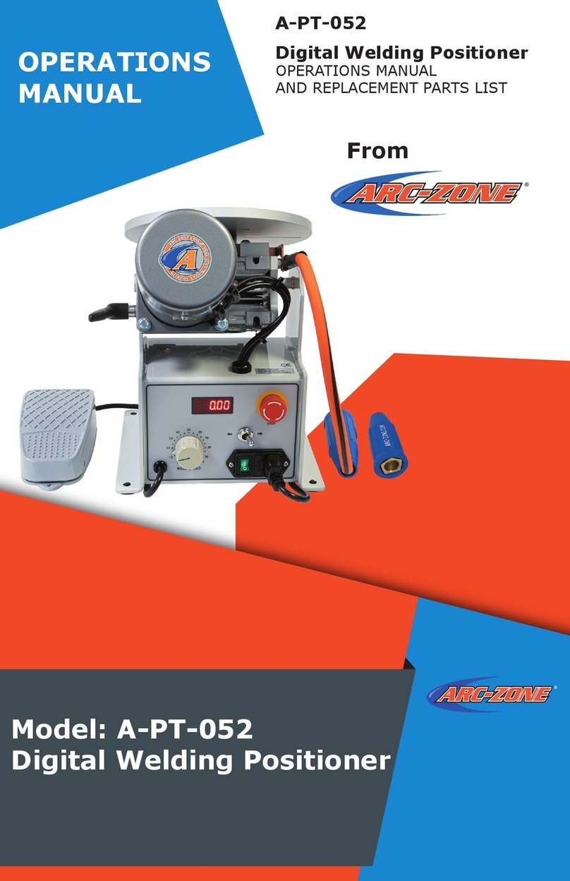 Arc-Zone A-PT-052 Operation manual