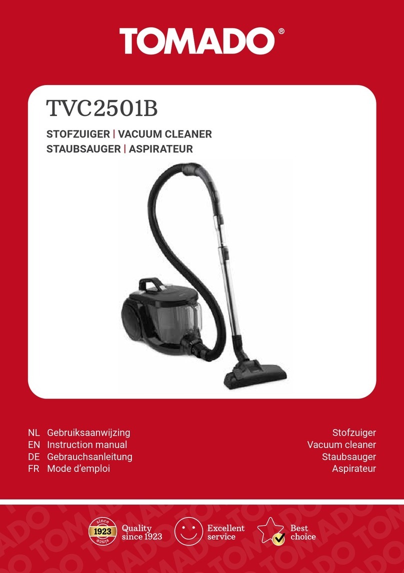tomado TVC2501B instruction manual