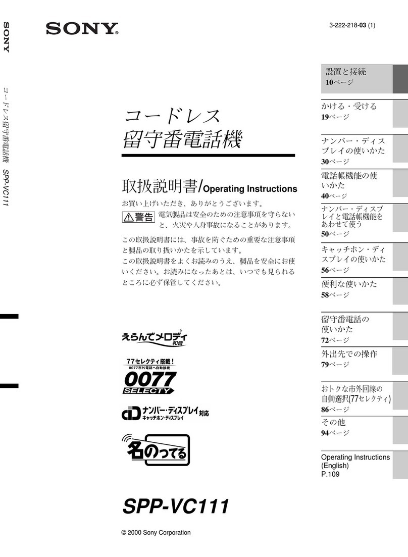 Sony SPP-VC111 operating instructions