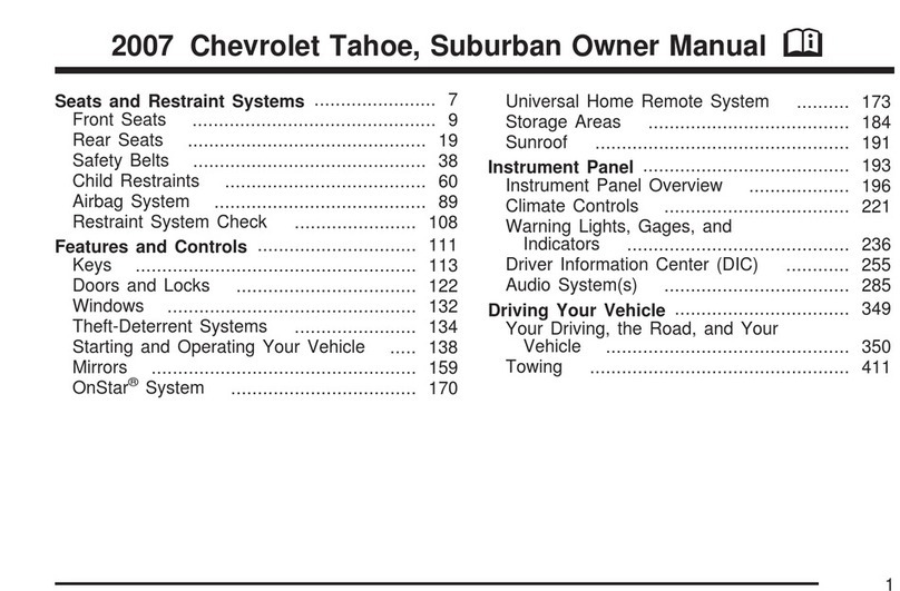 Chevrolet Suburban 2007 User manual