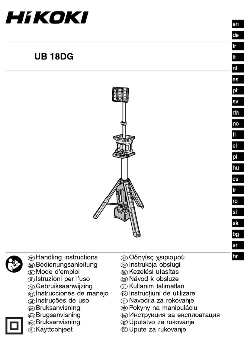 HIKOKI UB 18DG Handling instructions