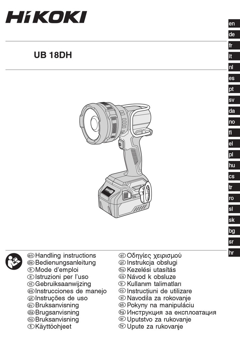 HIKOKI UB 18DH User manual