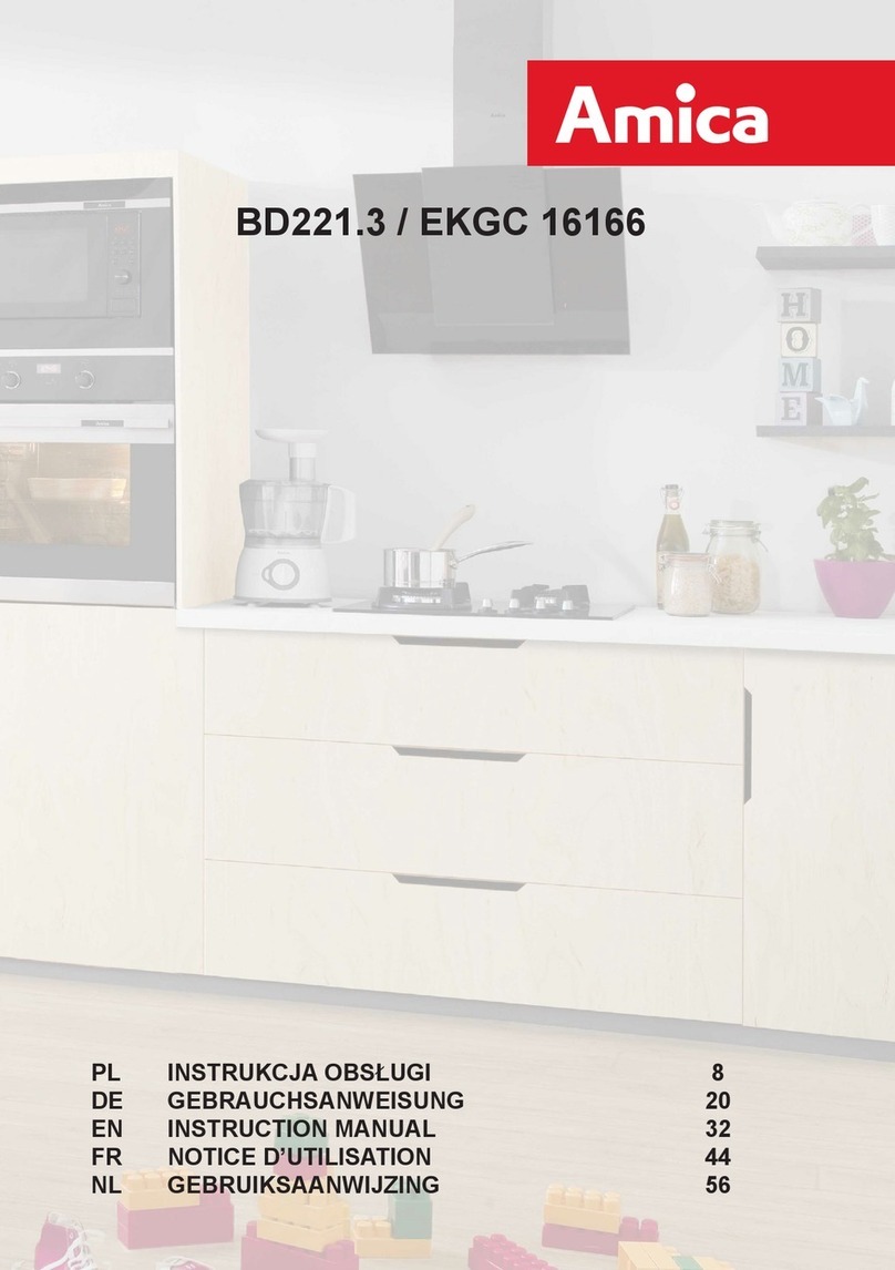 Amica BD221 3 Series User manual