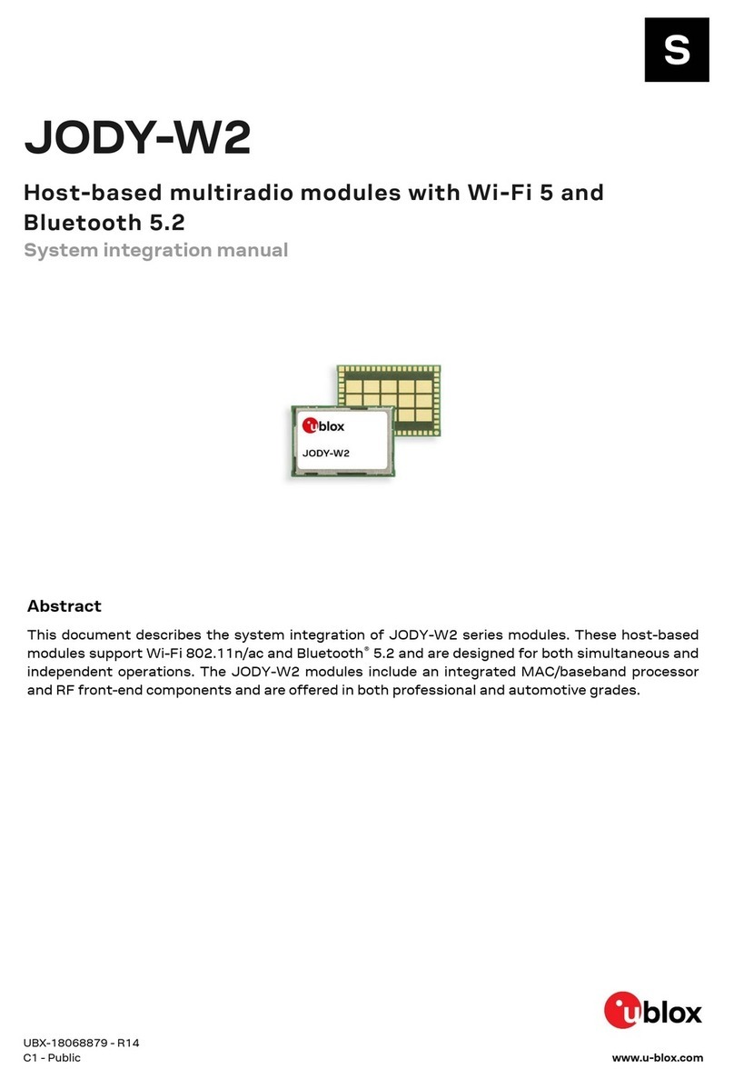 Ublox JODY-W2 Quick setup guide