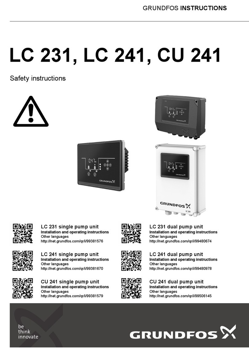 Grundfos LC 231 User manual