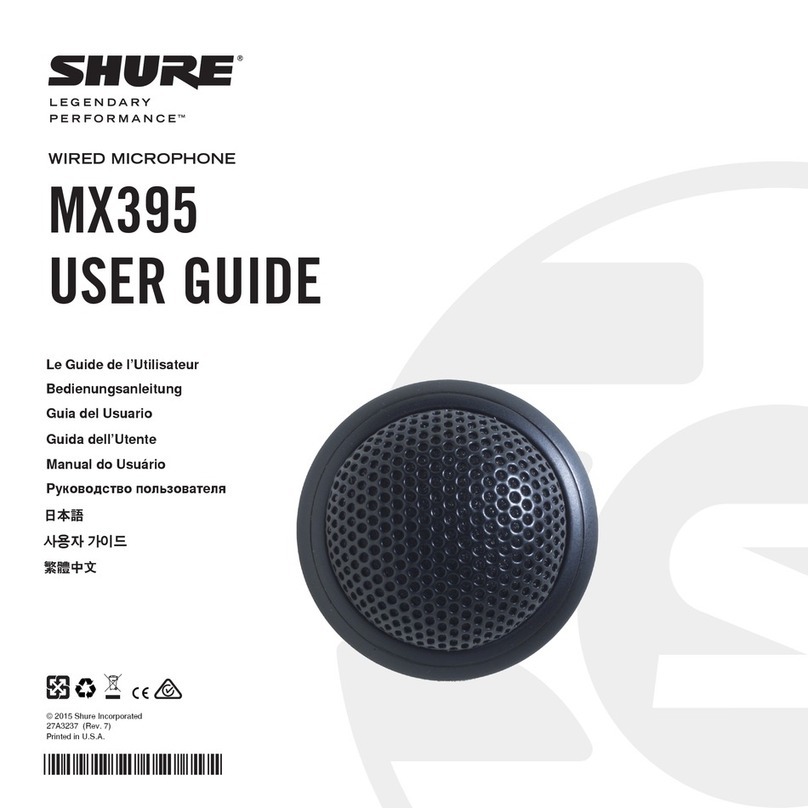 Shure Microflex MX395W/O user guide