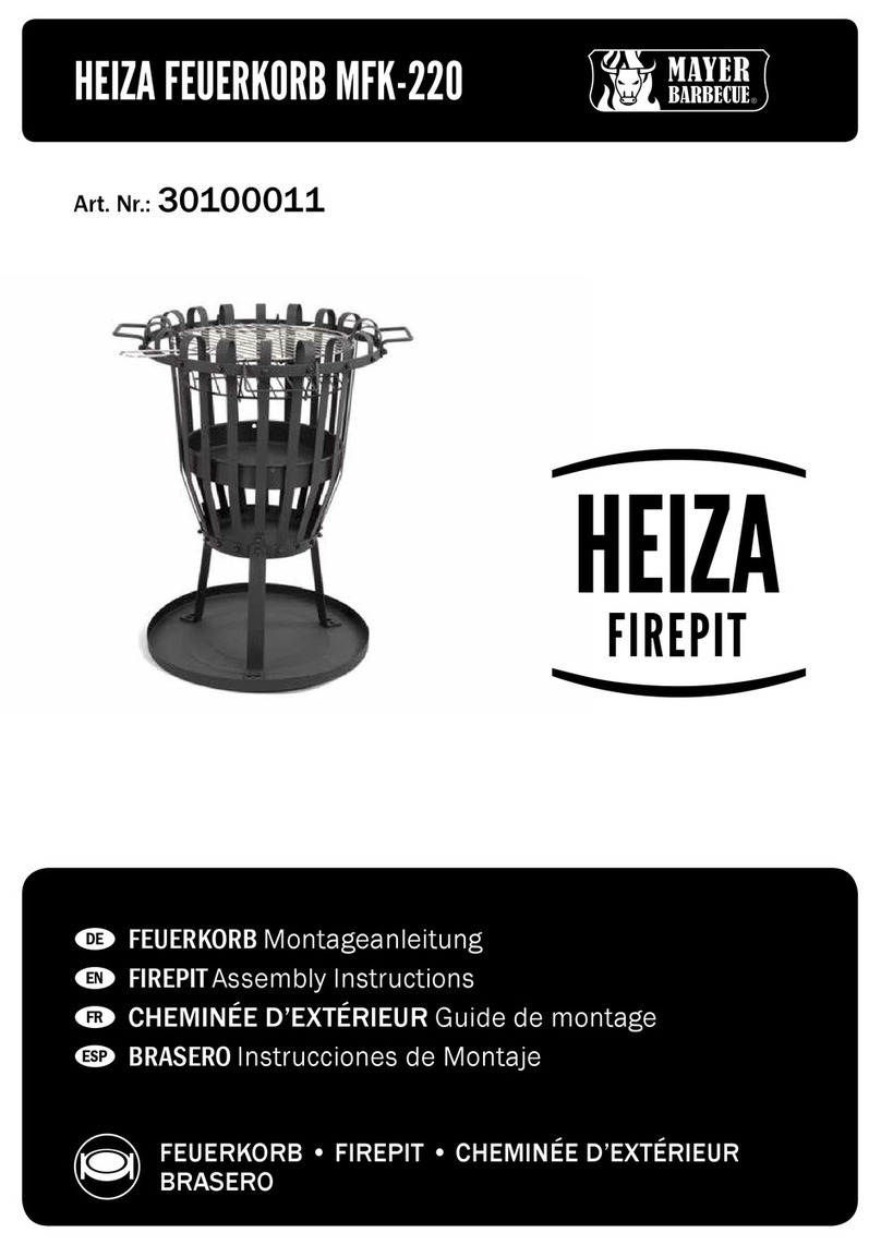 Mayer Barbecue HEIZA MFK-220 Assembly instructions