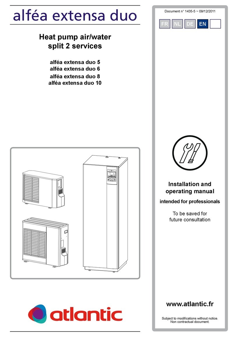 Atlantic Alfea Extensa Duo + 10 Installation and operating manual