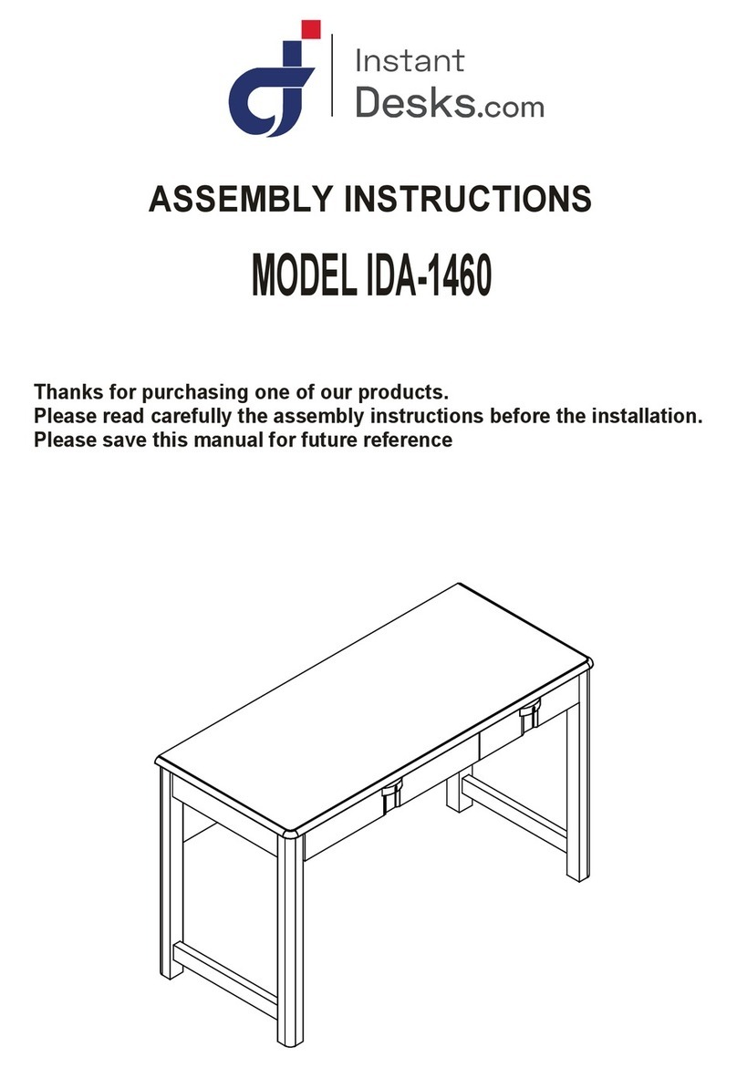 Instant Desks IDA-1460 User manual Instant Desks IDA-1460 User manual