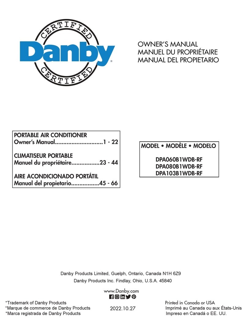 Danby DPA060B1WDB-RF User manual