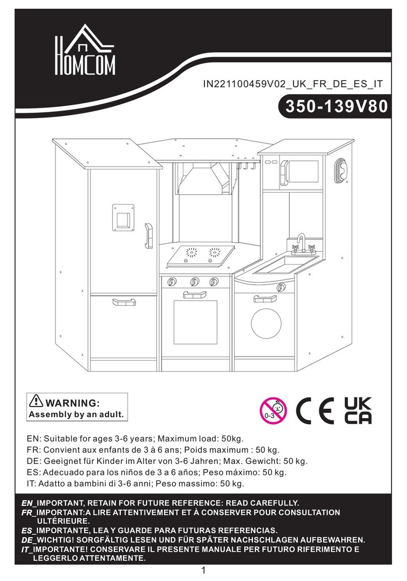 HOMCOM 350-139V80 User manual HOMCOM 350-139V80 User manual