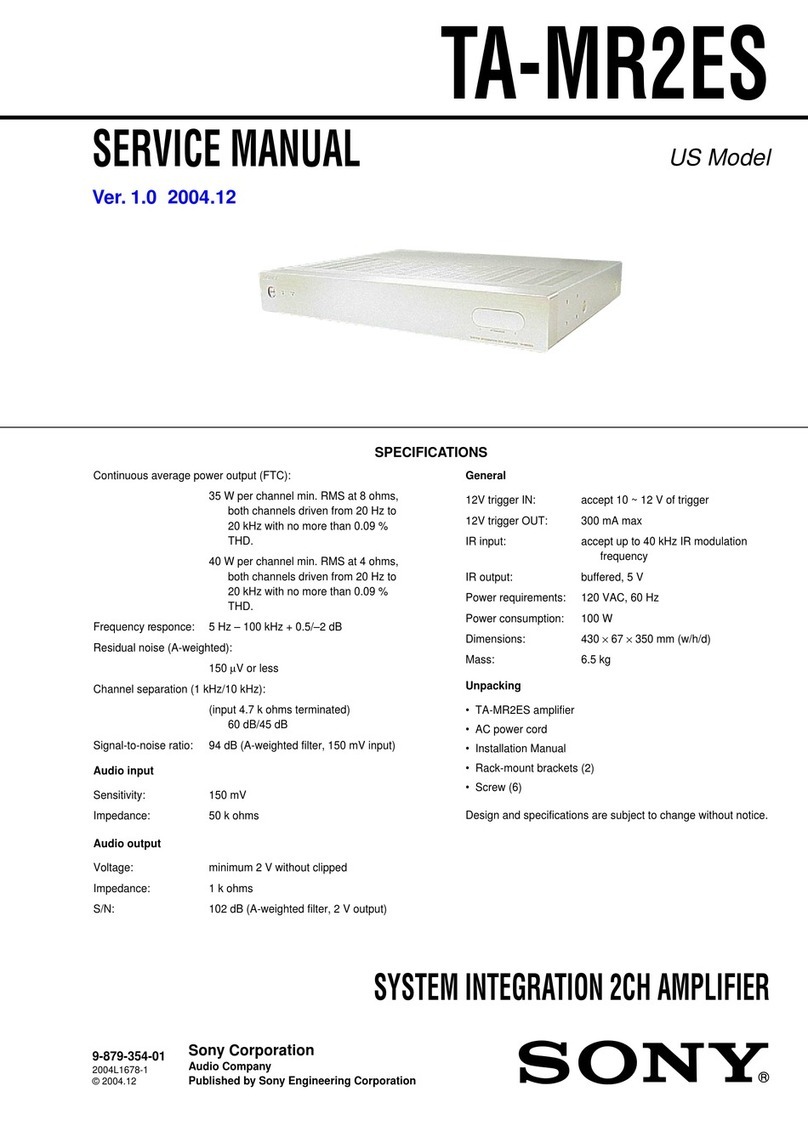 Sony TAM-R2ES Service manual