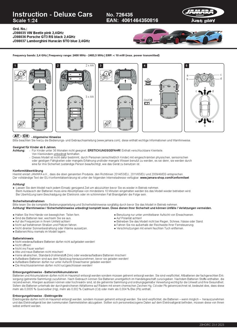 Jamara VW Beetle pink 2,4GHz instructions