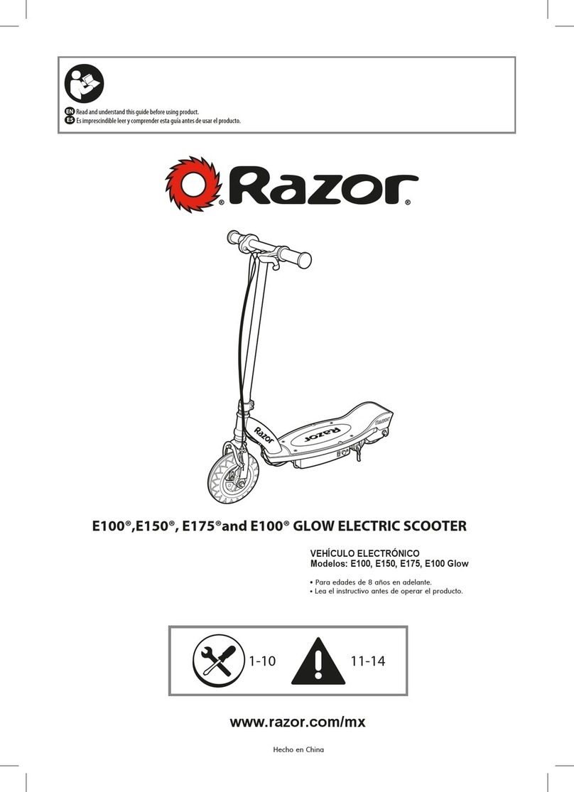 Razor E100 GLOW User manual
