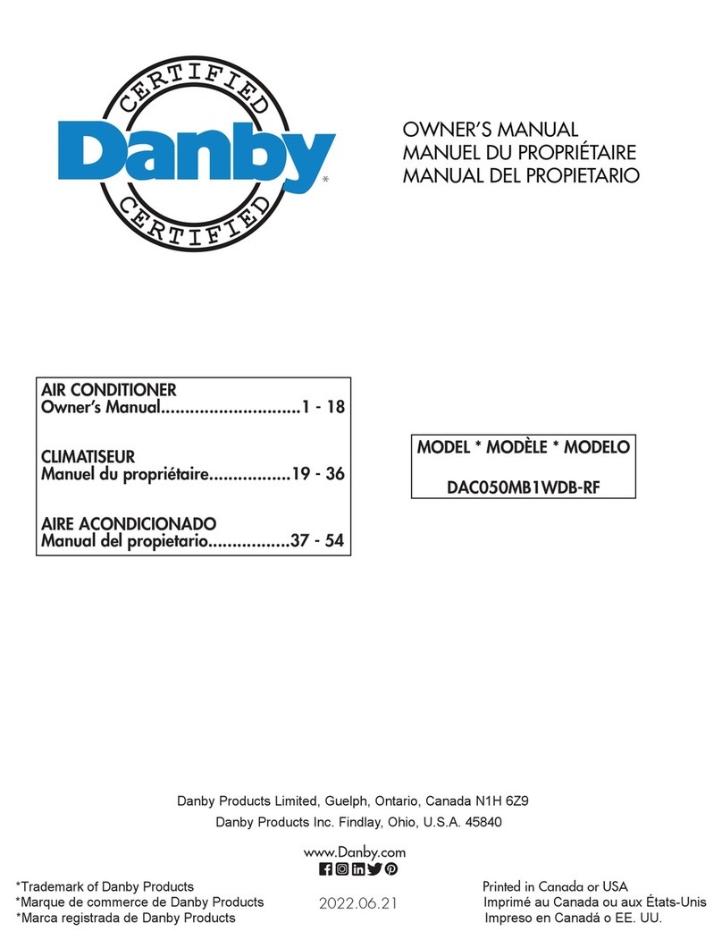 Danby DAC050MB1WDB-RF User manual