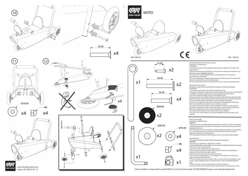 Chou du Volant PM-20 instructions