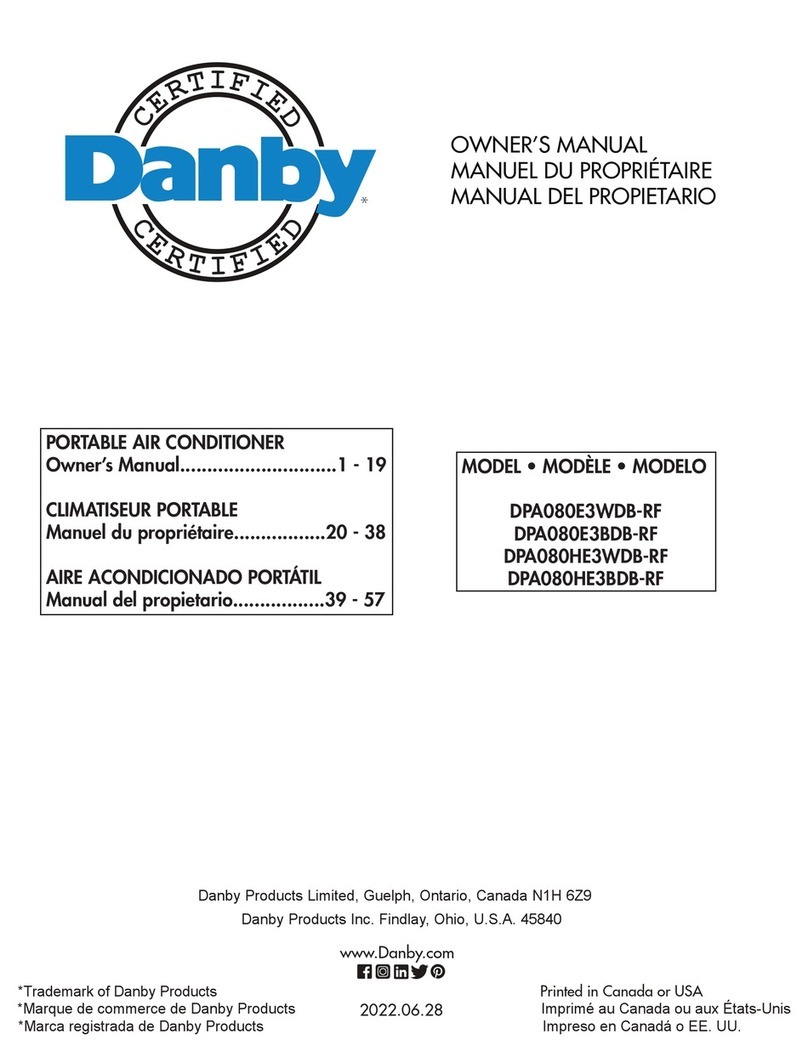 Danby DPA080E3WDB-RF User manual